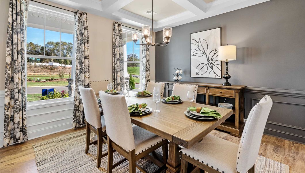 Furnished interior in a model home at Adams Glen in Greenville (Image 6).