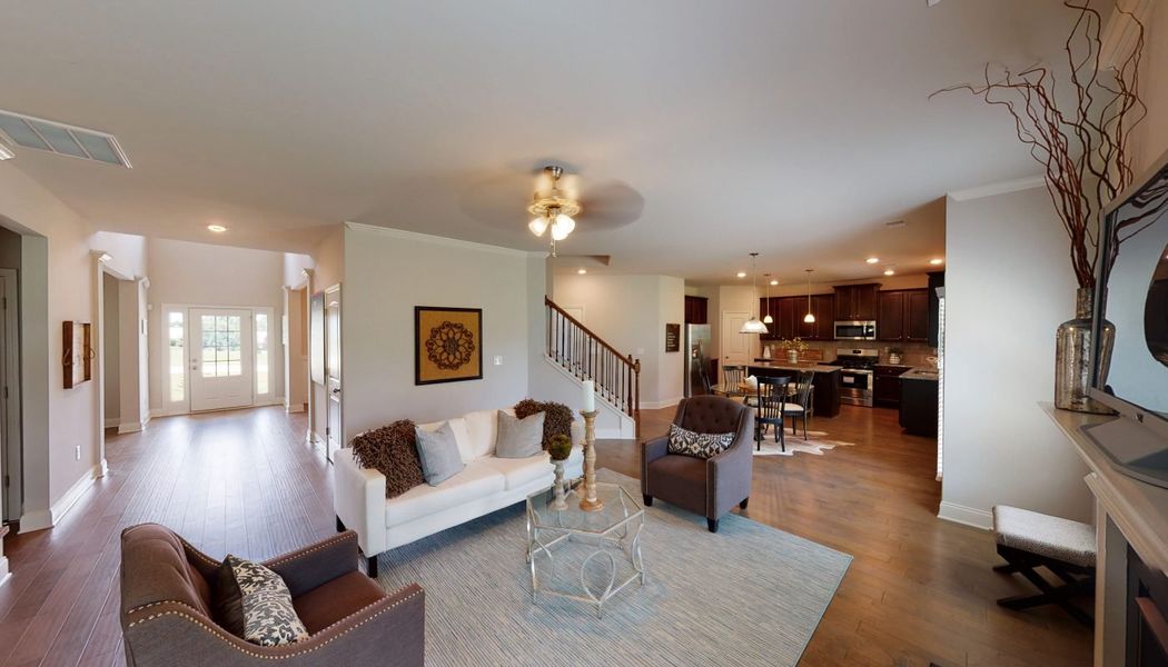 Furnished interior in a model home at Oak Mountain View in Carrollton (Image 16). Furnished interior in a model home at Oak Mountain View in Carrollton (Image 16).