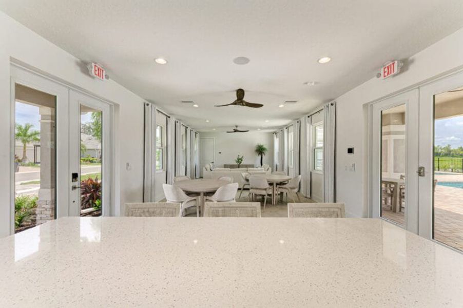 Furnished interior in a model home at The Laurels in Parrish (Image 51).