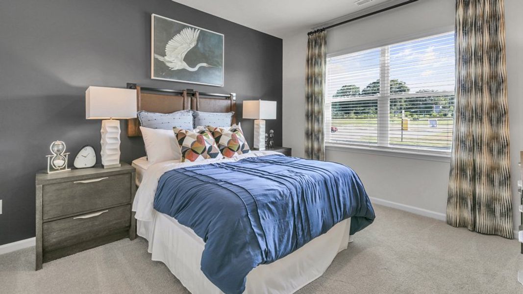 Furnished interior in a model home at Westerly in Lillington (Image 42).