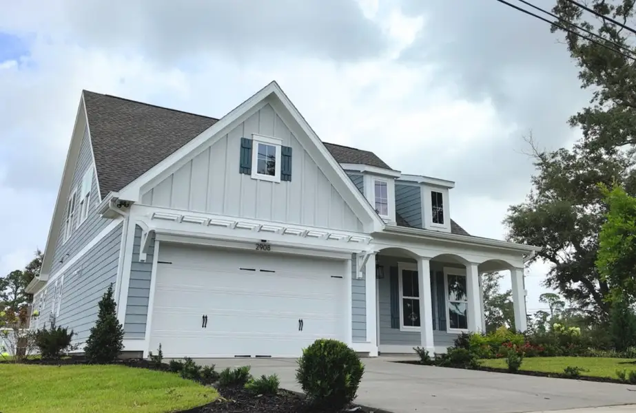 Front exterior of a home in the King’s Landing community, located in Panama City, FL (Image 2).