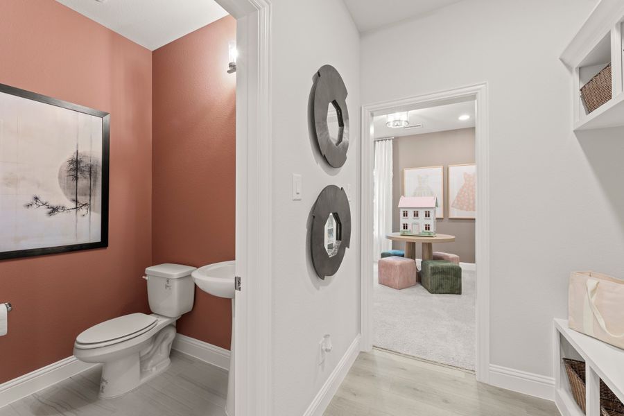 Furnished interior in a model home at Creekside in Royse City (Image 51).