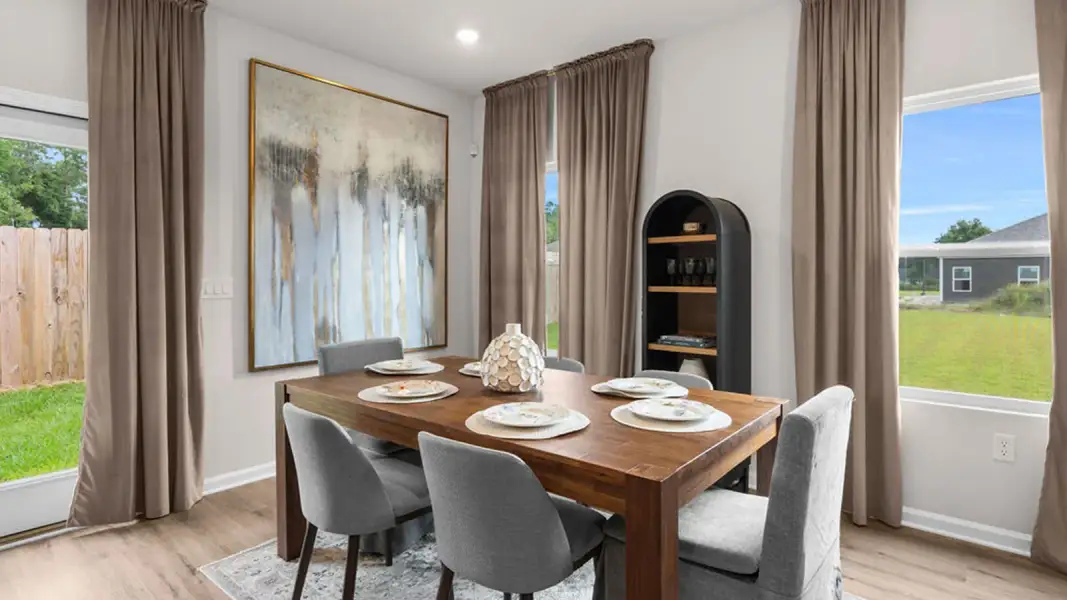 Furnished interior in a model home at Horseman's Bluff in Tallahassee (Image 5). Furnished interior in a model home at Horseman's Bluff in Tallahassee (Image 5).