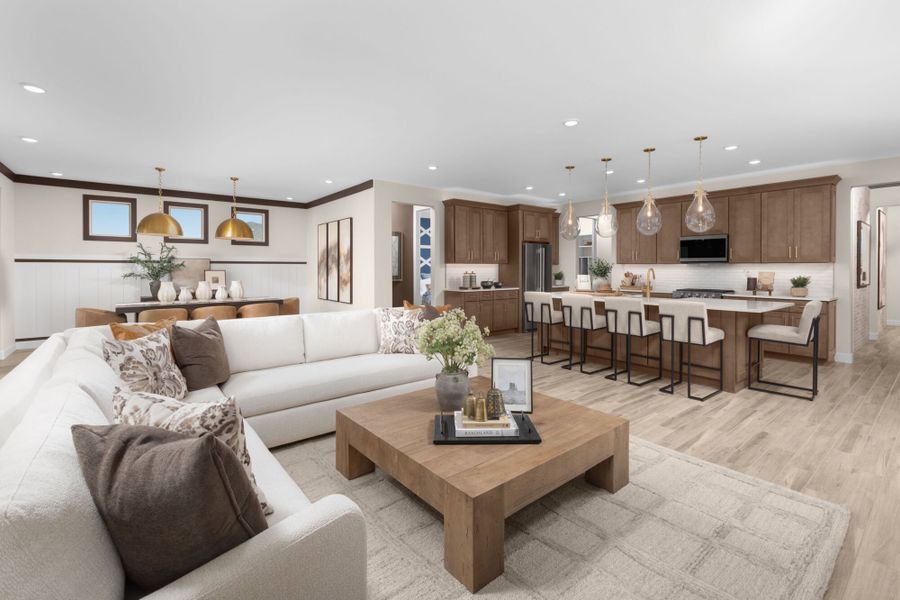 Furnished interior in a model home at Covena Pointe in Tucson (Image 7). Furnished interior in a model home at Covena Pointe in Tucson (Image 7).