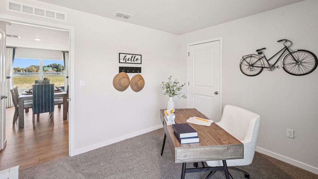 Furnished interior in a model home at Bentley Crossing in Fort Myers (Image 40).