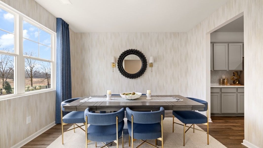 Furnished interior in a model home at Jackson Landing in Jefferson (Image 7).