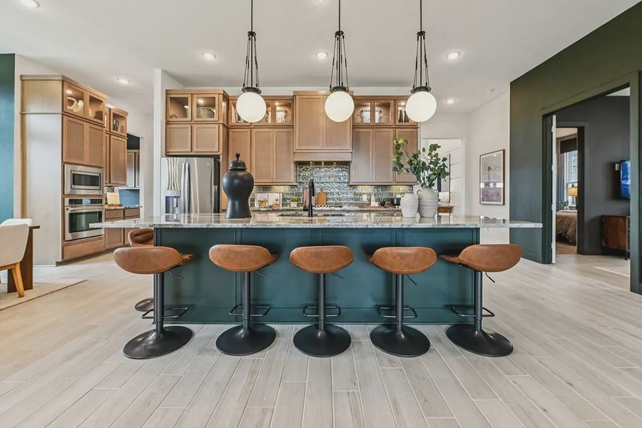 Furnished interior in a model home at Steward Estates in Conroe (Image 5).