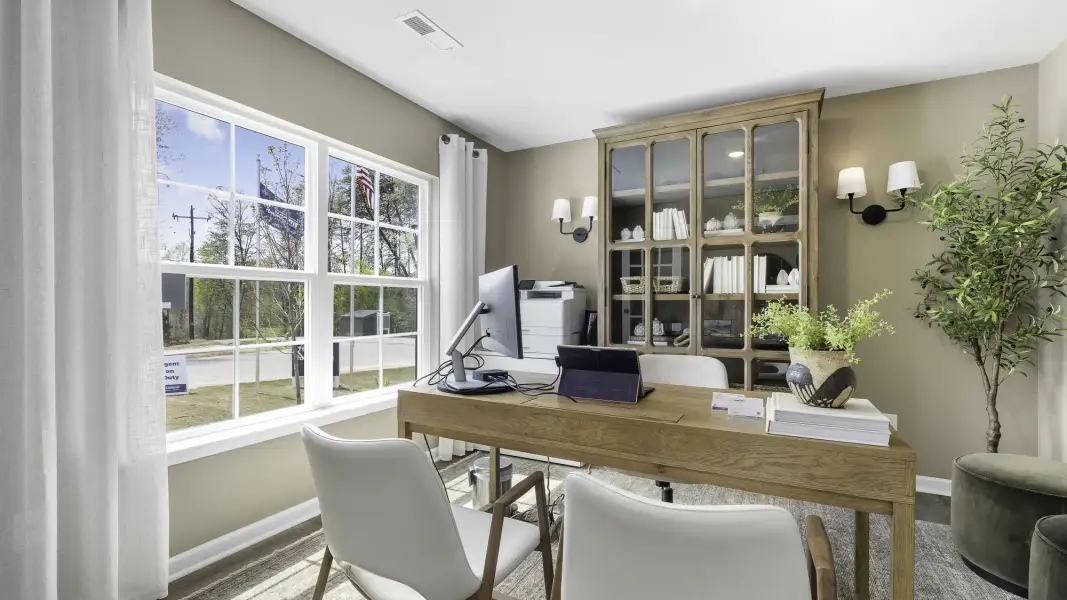 Furnished interior in a model home at Skybrooke in High Point (Image 6).