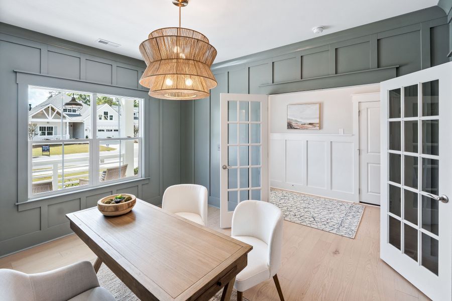 Furnished interior in a model home at Sidbury Landing in Wilmington (Image 11).