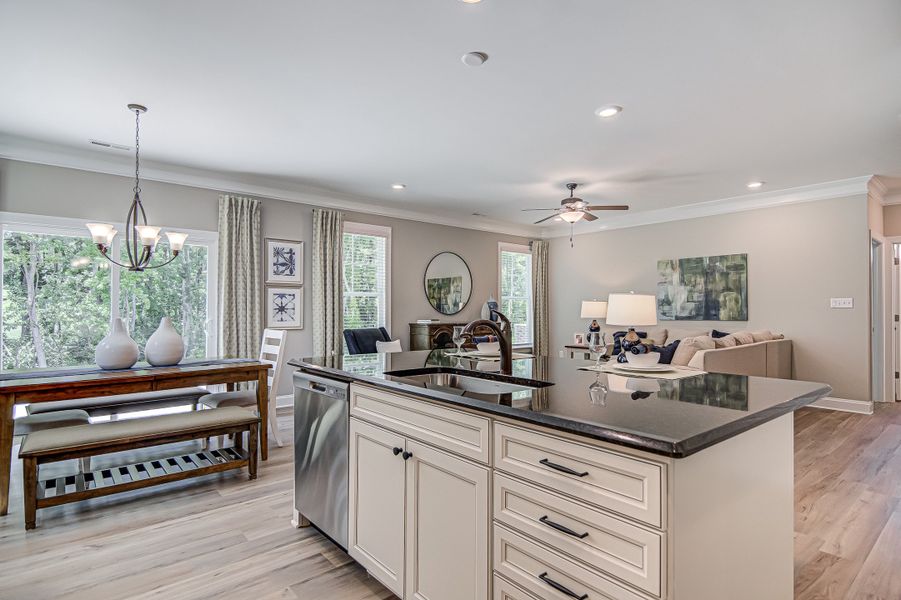 Furnished interior in a model home at Cottages at Piper Village in Trinity (Image 4).