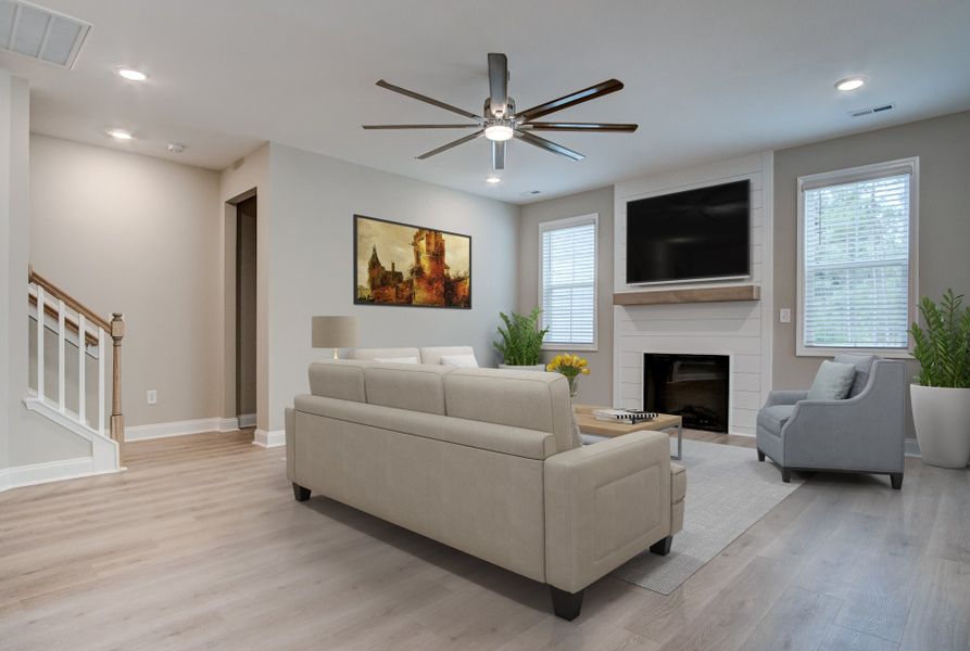 Furnished interior in a model home at Alder Creek in Benson (Image 25). Furnished interior in a model home at Alder Creek in Benson (Image 25).