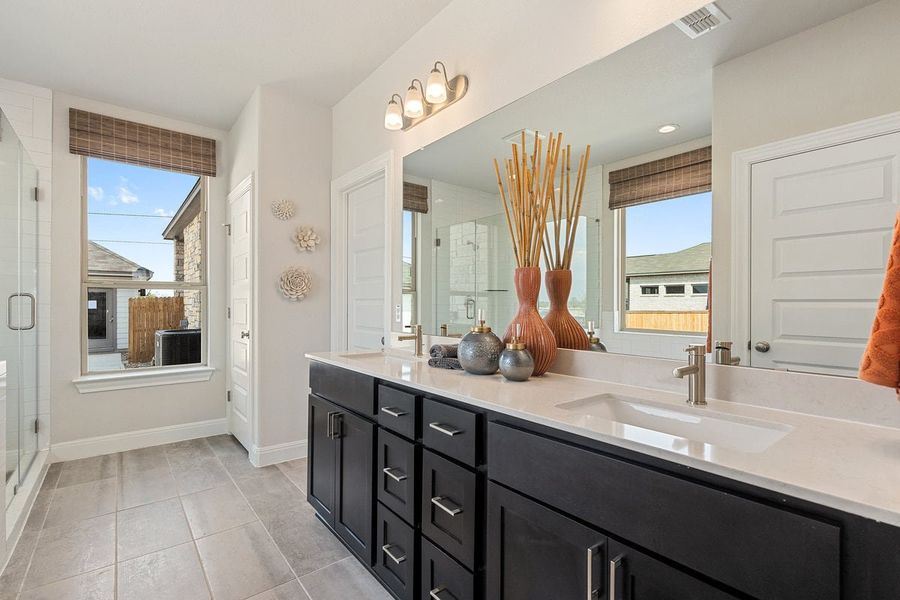 Furnished interior in a model home at Sage Hollow in Kyle (Image 24). Furnished interior in a model home at Sage Hollow in Kyle (Image 24).