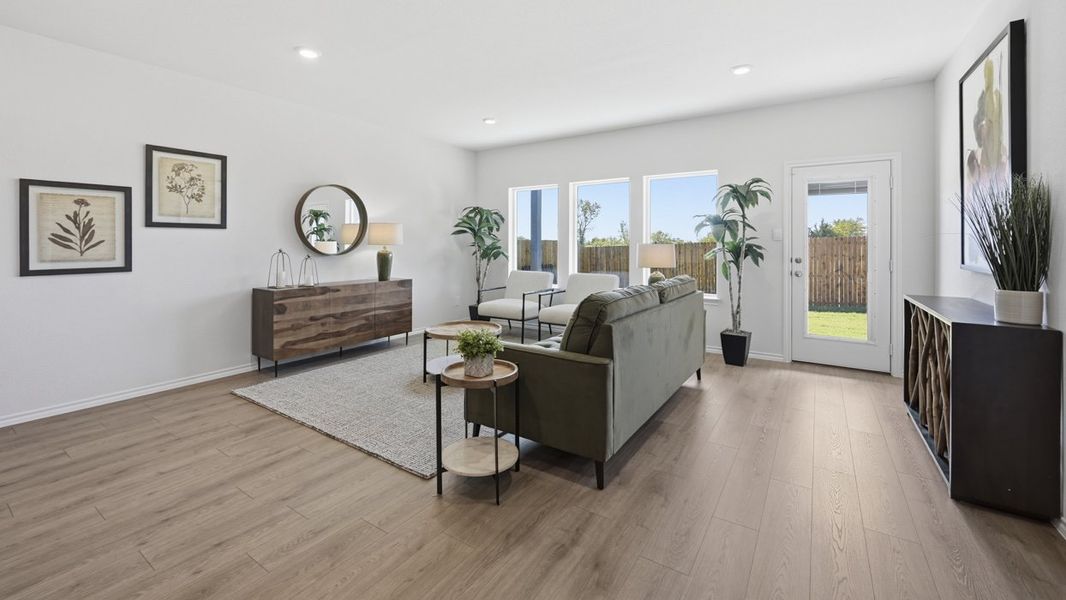 Furnished interior in a model home at Sweetwater Springs in Sherman (Image 41).