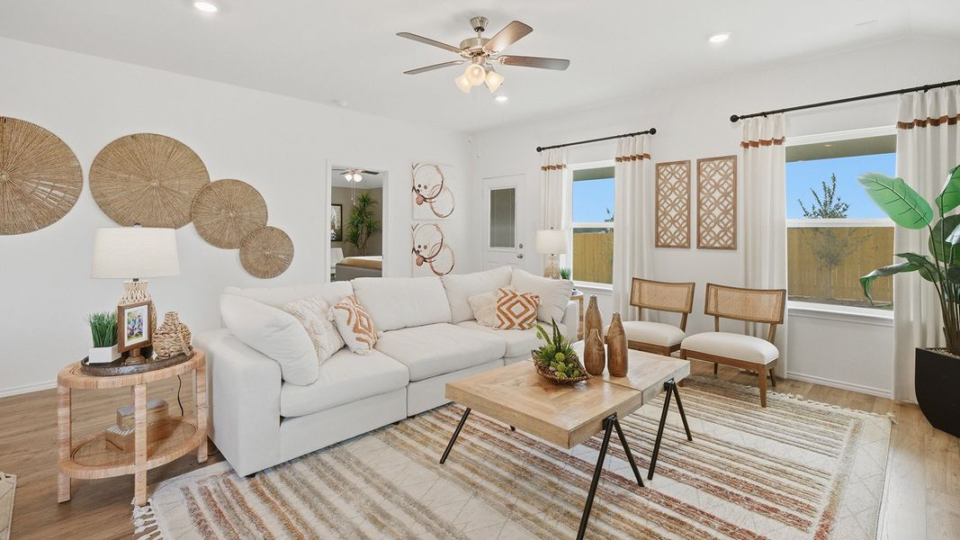 Furnished interior in a model home at Rancho San Gabriel in Georgetown (Image 19). Furnished interior in a model home at Rancho San Gabriel in Georgetown (Image 19).