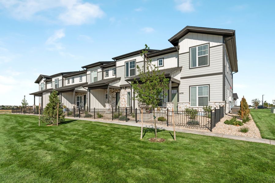 Front exterior of a home in the Wilder at Timnath Ranch community, located in Timnath, CO (Image 5).