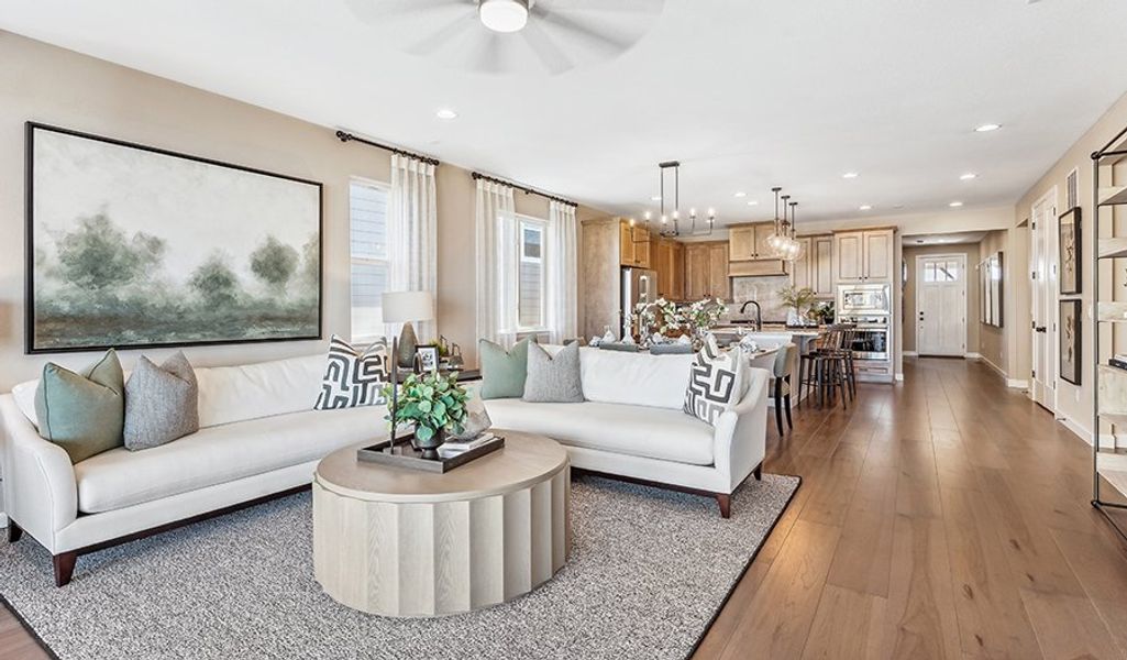 Furnished interior in a model home at Villa Bella in Pueblo (Image 16).