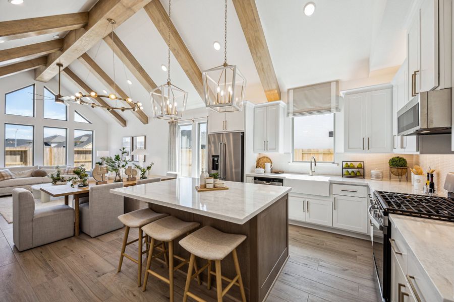 Furnished interior in a model home at Candela South - 40' in Richmond (Image 6).