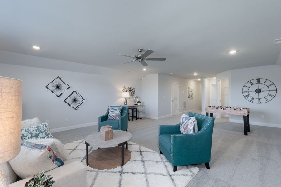 Furnished interior in a model home at McNeely Farms in Mount Ulla (Image 24).