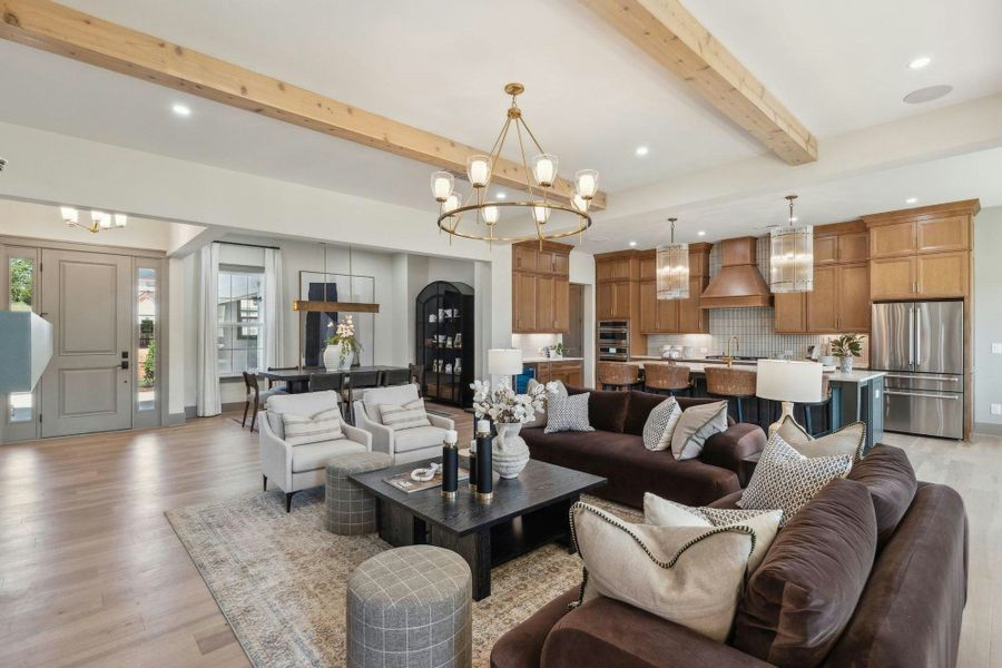 Furnished interior in a model home at Coventry Glen in Huntersville (Image 14).