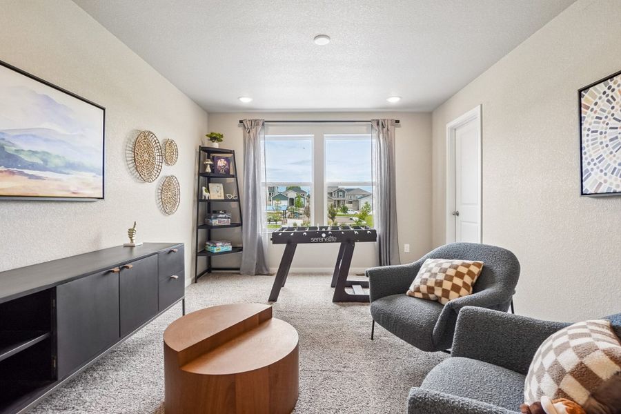 Furnished interior in a model home at Aspen Ranch in Fountain (Image 26).