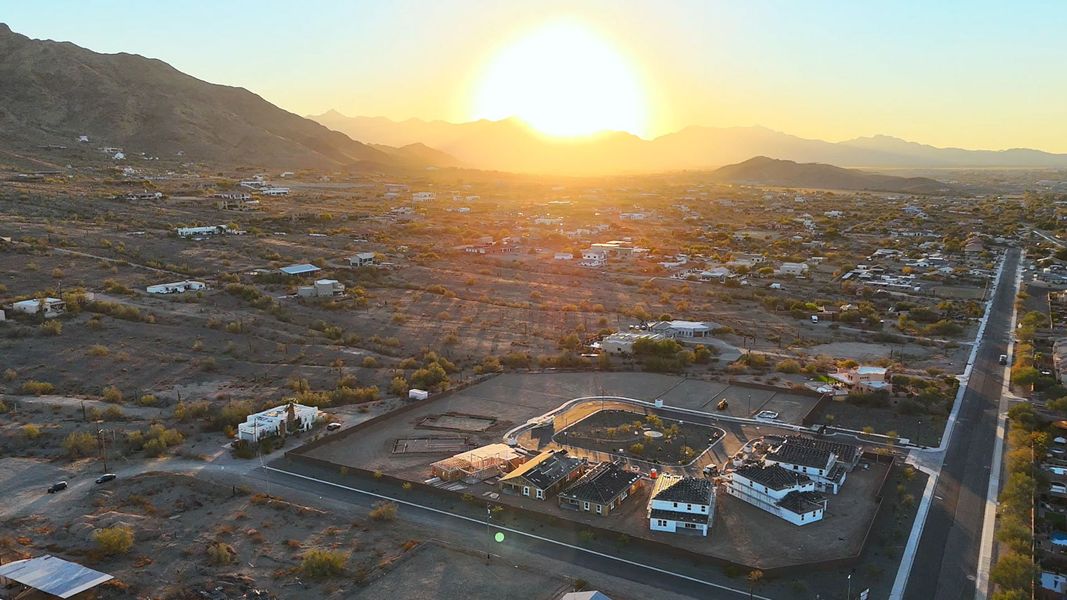Aerial view of the Prada community in Phoenix, AZ, showing layout and nearby surroundings (Image 12).