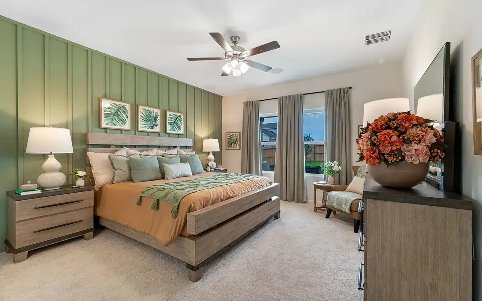 Furnished interior in a model home at Garden Grove in San Antonio (Image 16). Furnished interior in a model home at Garden Grove in San Antonio (Image 16).