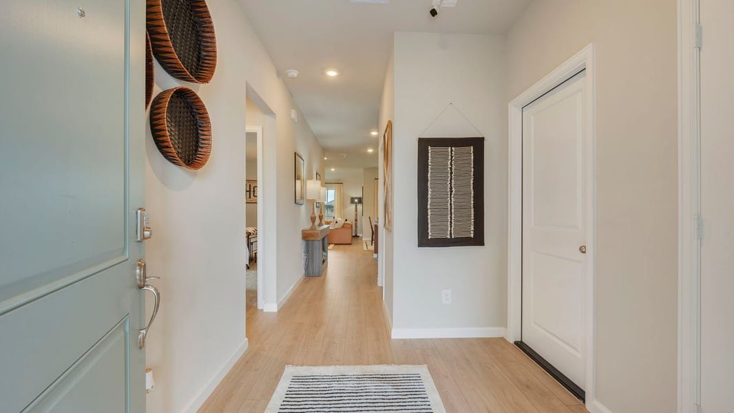 Furnished interior in a model home at Knox Landing in College Station (Image 12).