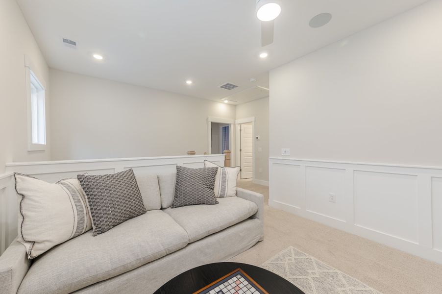 Furnished interior in a model home at Founder's Park in Summerville (Image 24).