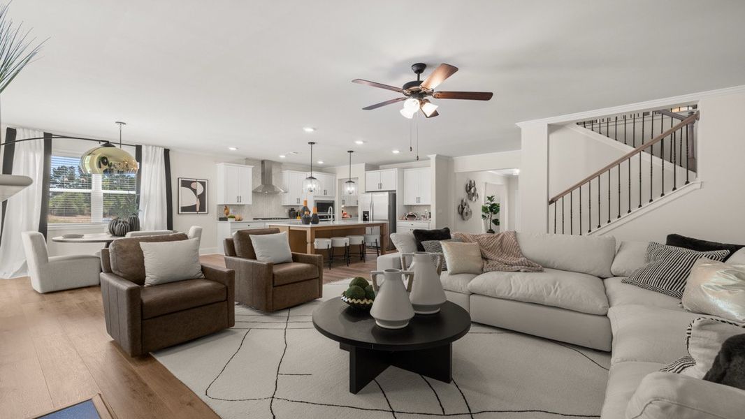 Furnished interior in a model home at Butner Estates in South Fulton (Image 24).