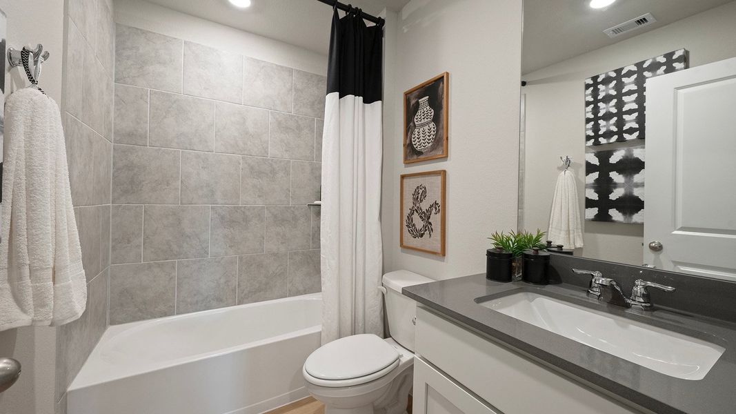 Furnished interior in a model home at Pleasant Hill in Bryan (Image 20).