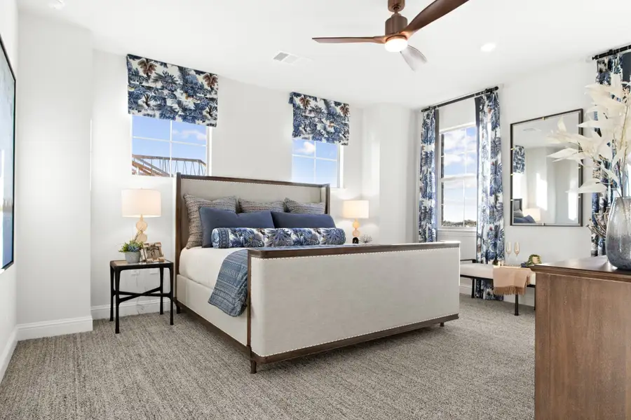 Furnished interior in a model home at The Tribute in The Colony (Image 9).