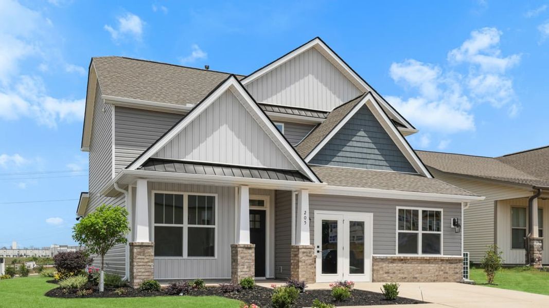 Front exterior of a home in the Edgewood Estates community, located in Greenville, SC (Image 2). Front exterior of a home in the Edgewood Estates community, located in Greenville, SC (Image 2).
