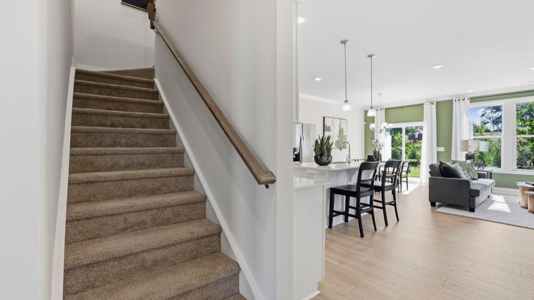 Furnished interior in a model home at Ken's Crossing in Moore (Image 21).