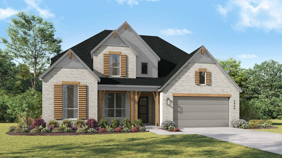 Street view of homes within the Meraki master-planned community in Forney, TX (Image 9).