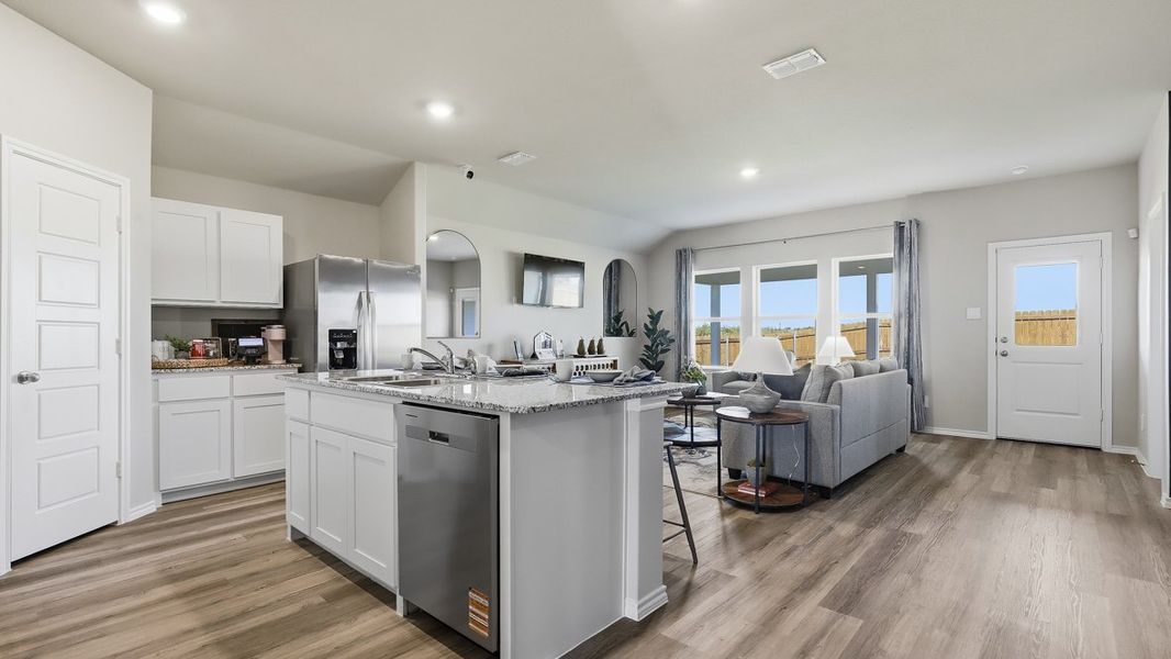 Furnished interior in a model home at Townes Landing in Fort Worth (Image 3).