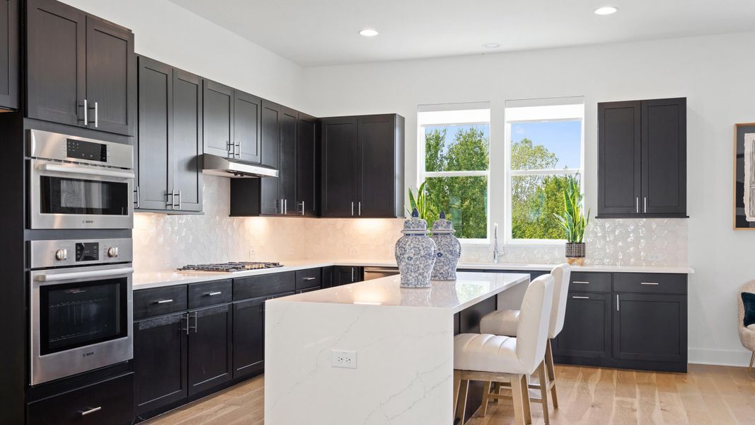 Furnished interior in a model home at Agave in Austin (Image 9).