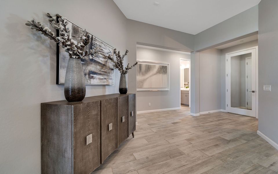 Furnished interior in a model home at Heritage Pointe in Chino Valley (Image 3).