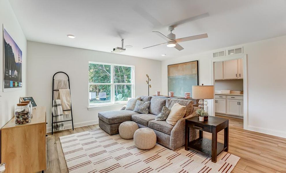 Furnished interior in a model home at Founders Club in Moore (Image 25).