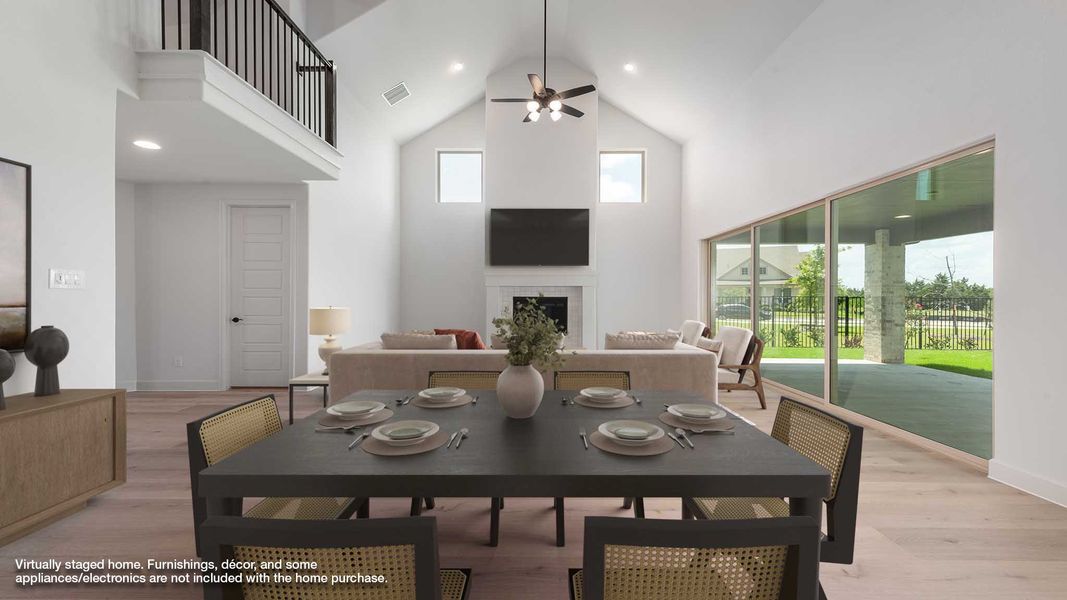 Furnished interior in a model home at The Parks at Wilson Creek 60' in Celina (Image 7). Furnished interior in a model home at The Parks at Wilson Creek 60' in Celina (Image 7).