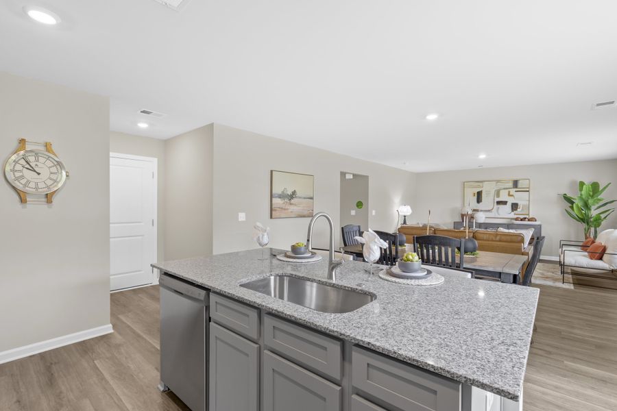 Furnished interior in a model home at Crystal Downs in Sumter (Image 17).