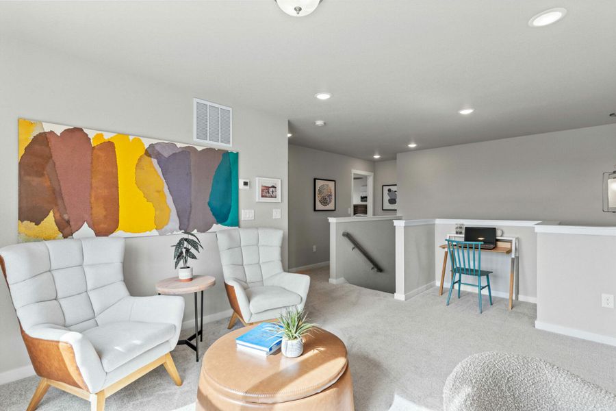 Furnished interior in a model home at The Trails at Aspen Ridge-2 in Colorado Springs (Image 7).