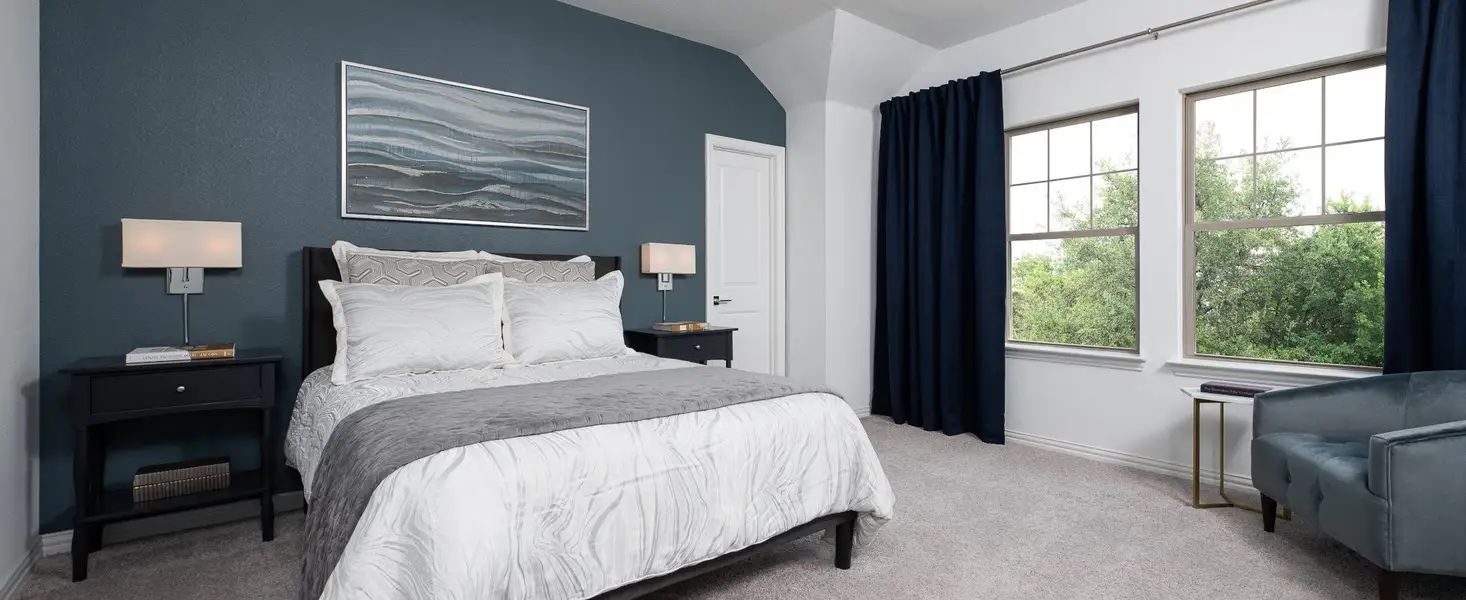 Furnished interior in a model home at Devonshire 50s in Forney (Image 19). Furnished interior in a model home at Devonshire 50s in Forney (Image 19).