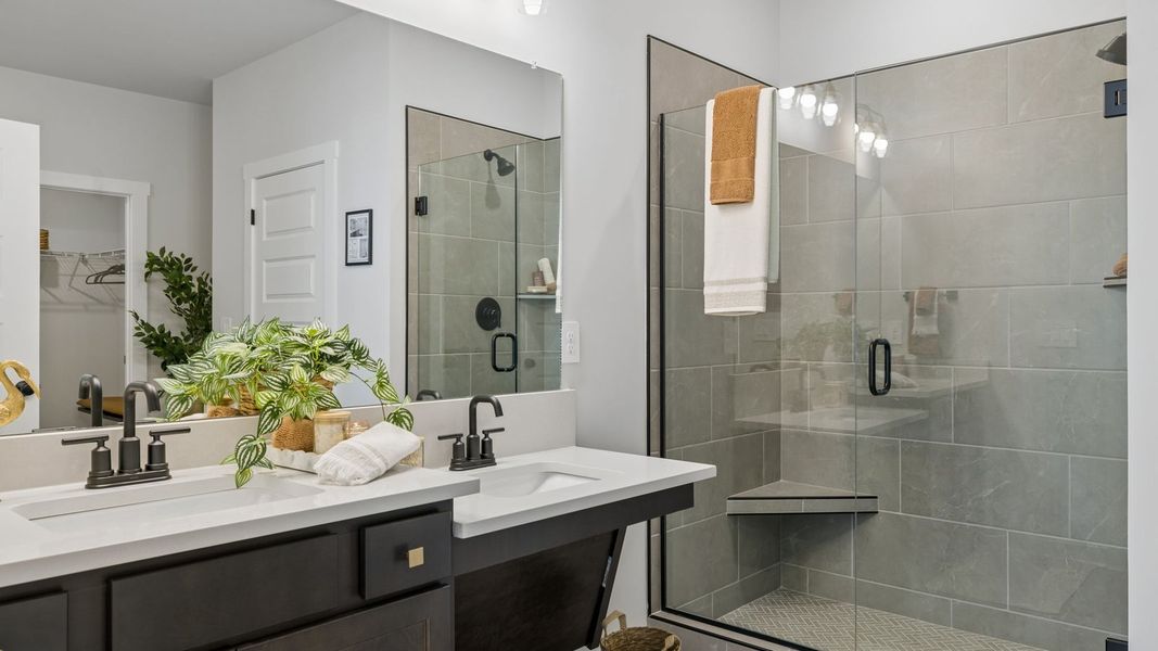 Furnished interior in a model home at Reserve at Hickory Ridge in Columbia (Image 50).