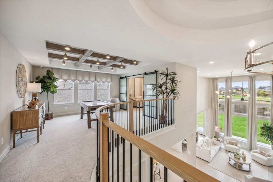 Furnished interior in a model home at The Trails - 50' in New Caney (Image 15). Furnished interior in a model home at The Trails - 50' in New Caney (Image 15).