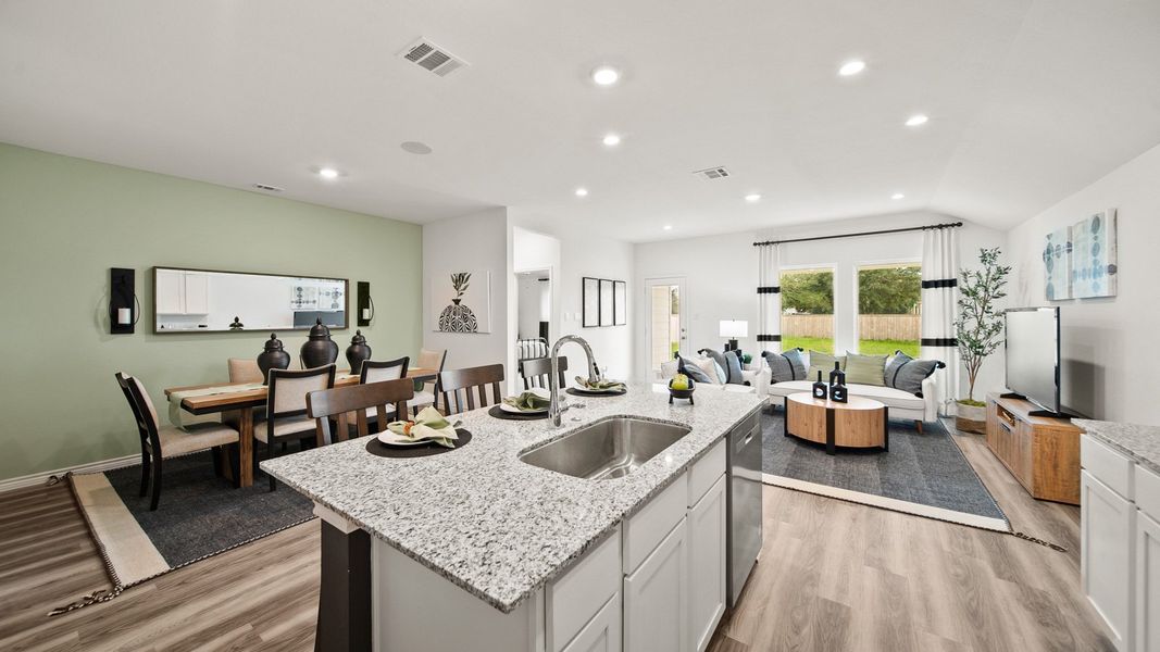 Furnished interior in a model home at China Grove in China (Image 5).