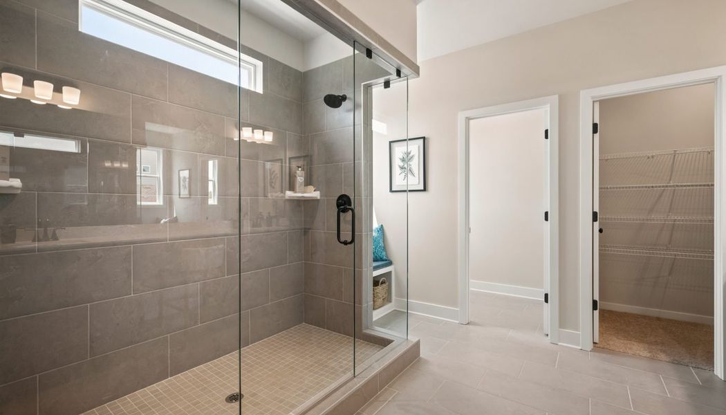 Furnished interior in a model home at Fowler Farms in Auburn (Image 95).