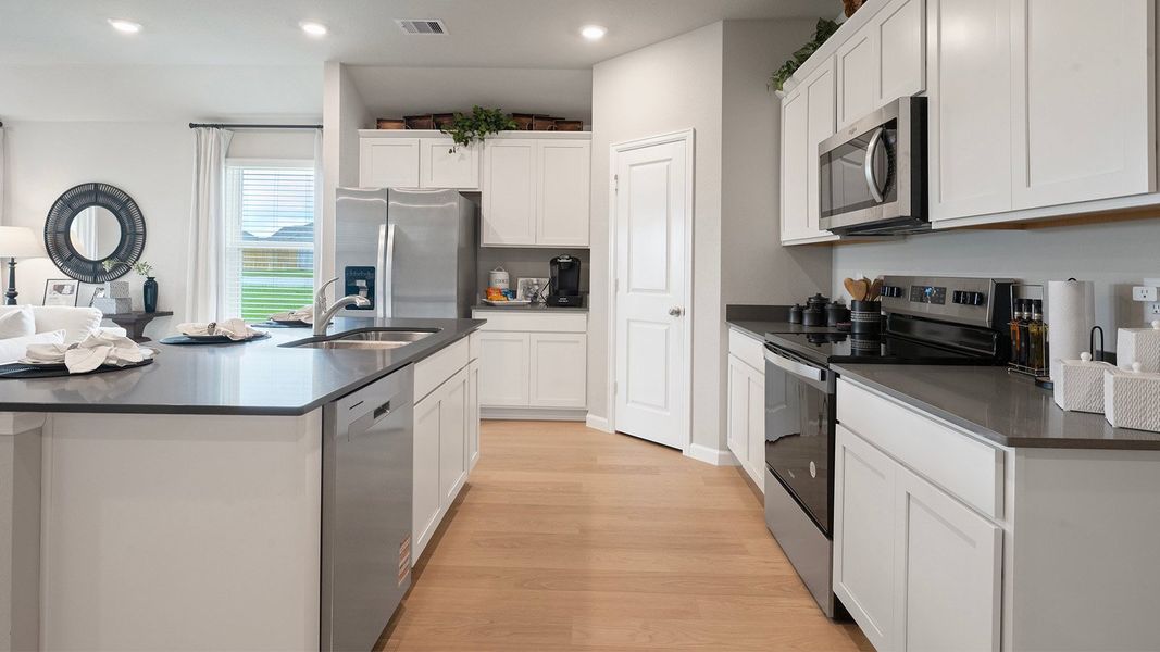 Furnished interior in a model home at Pleasant Hill in Bryan (Image 14).