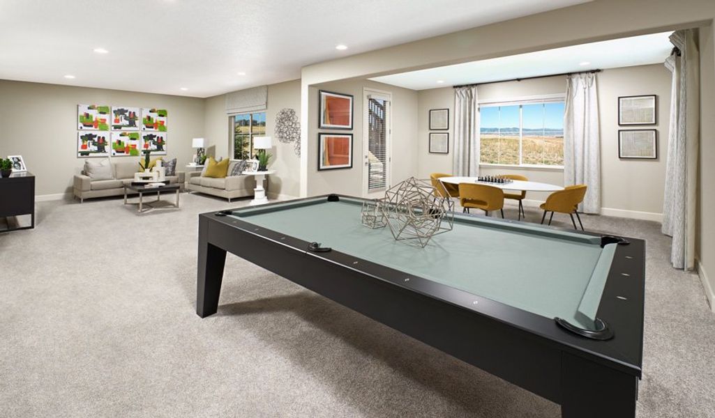 Furnished interior in a model home at Paint Brush Hills in Peyton (Image 29).