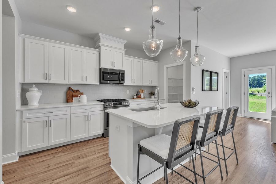 Furnished interior in a model home at Kennebec Crossing in Angier (Image 58).