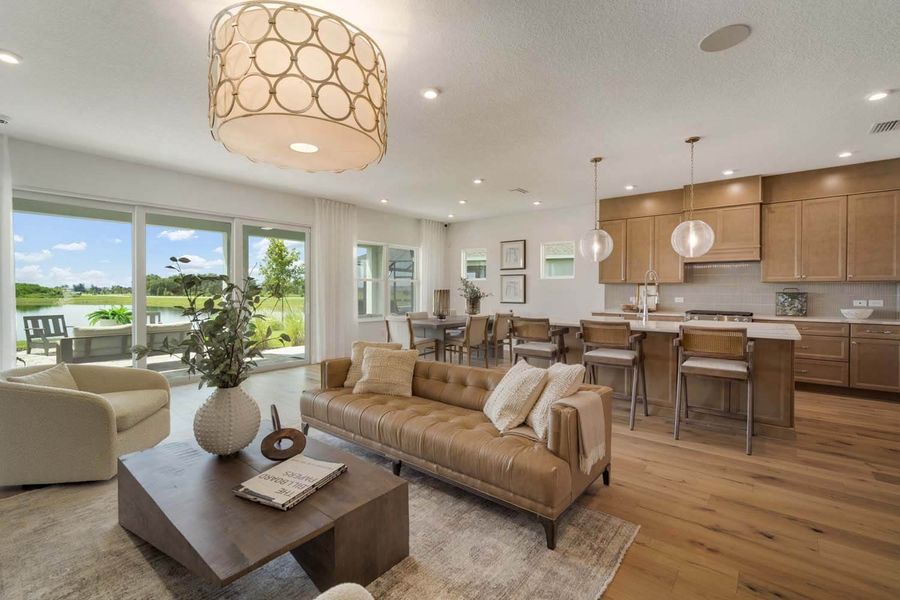Furnished interior in a model home at Waterset in Apollo Beach (Image 6).